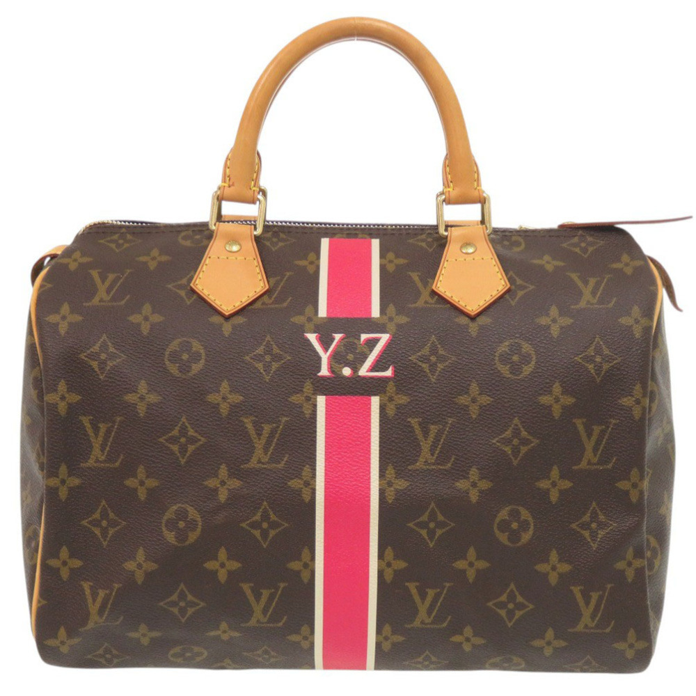 LOUIS VUITTON Authentic Brown Monogram Speedy 30 Bag